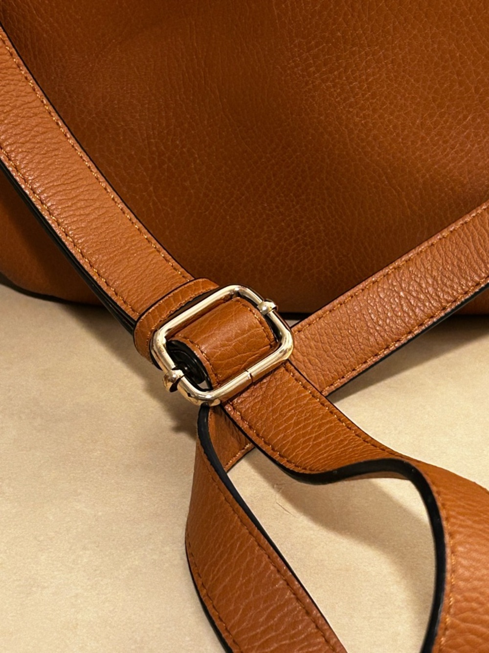 Poppy and Peonies Vegan Leather Crossbody Belt Bag - Picture 4 of 15